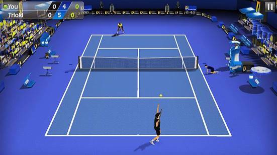 「フリックテニス 3D - Tennis」のスクリーンショット 1枚目