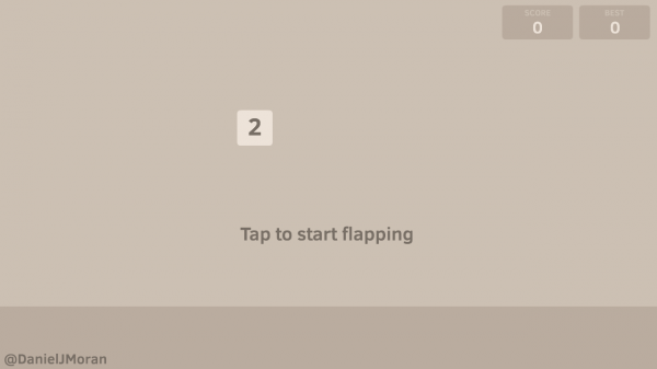 「Flappy48」のスクリーンショット 1枚目