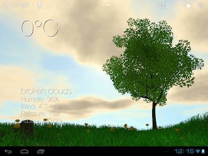 「Nature Live Weather 3D LWP」のスクリーンショット 3枚目