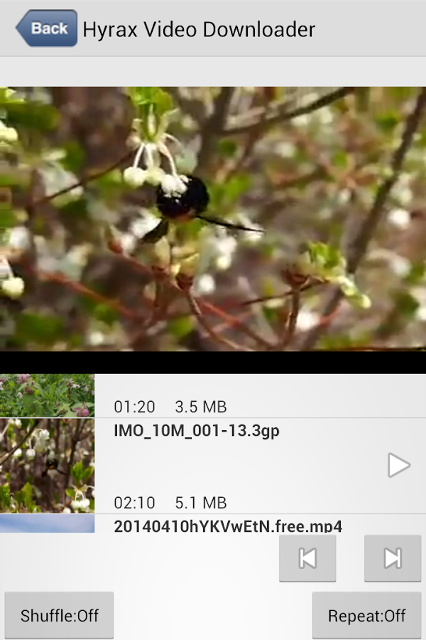 「Hyrax Video Downloader - 動画保存」のスクリーンショット 3枚目