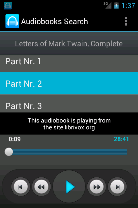 「Free Audiobooks Search」のスクリーンショット 2枚目