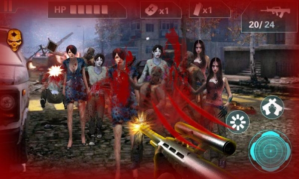 「Zombie Sniper- City Game3D」のスクリーンショット 2枚目