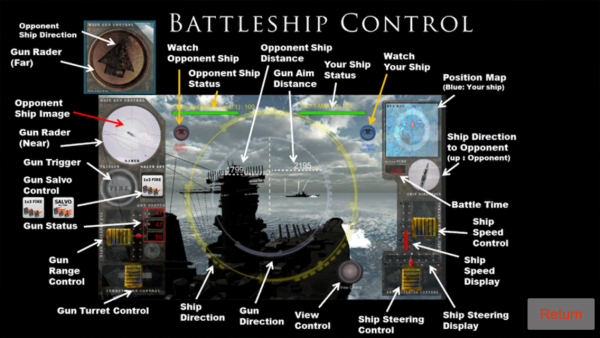 「戦艦決闘空間V3　戦艦大和 vs アイオワ 一騎打ち」のスクリーンショット 2枚目