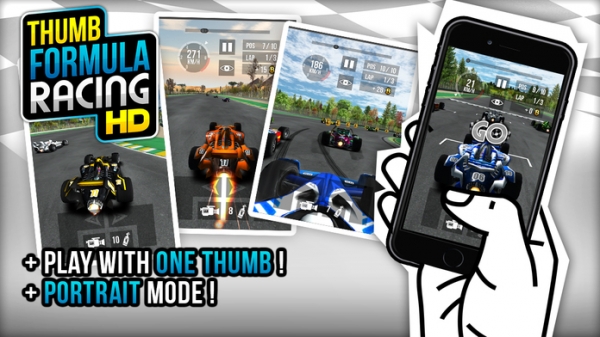 「Thumb Formula Racing」のスクリーンショット 2枚目