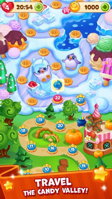 「キャンディ・バレー：マッチ 3 パズル」のスクリーンショット 1枚目