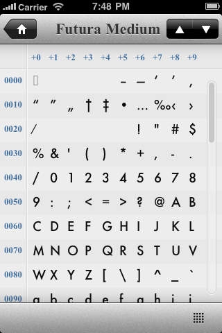 「Typefaces」のスクリーンショット 2枚目