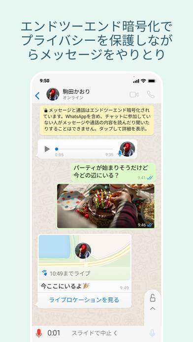 「WhatsApp Messenger」のスクリーンショット 2枚目