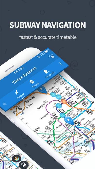 「Subway Korea - 韓国地下鉄路線図」のスクリーンショット 2枚目