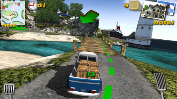 「Parcel Panic - Post Car Racer 3D」のスクリーンショット 1枚目