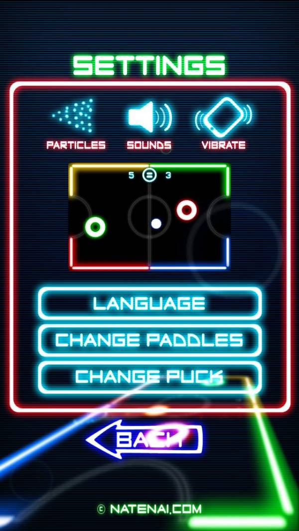 「Glow Hockey」のスクリーンショット 3枚目