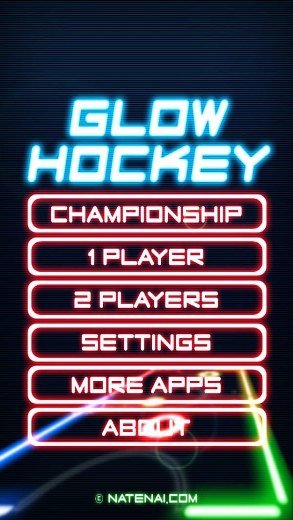「Glow Hockey」のスクリーンショット 2枚目