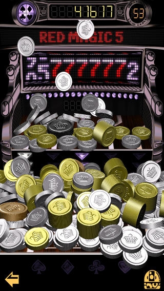 「Coin Kingdom HD : 超リアル3Dコイン落としゲーム+スロット コインキングダム」のスクリーンショット 2枚目