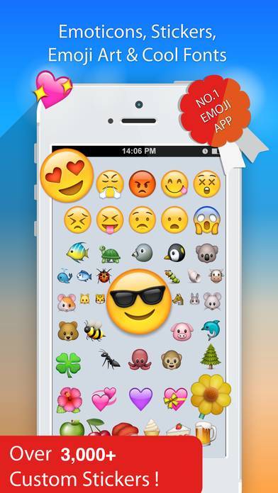 「Emoji Emoticons Text Pic Art & New Stickers 2017」のスクリーンショット 1枚目