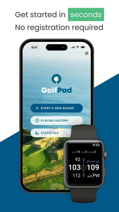 「Golf Pad: Golf GPS & Scorecard」のスクリーンショット 1枚目