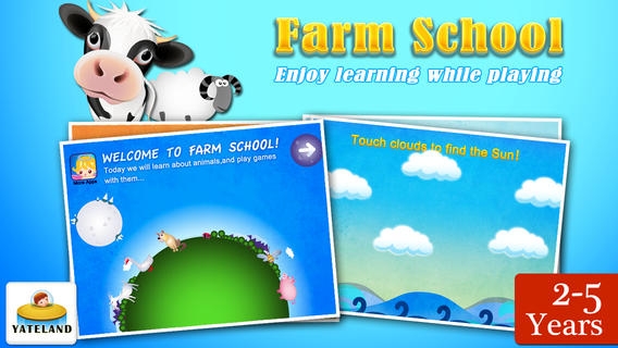 「Farm School - Fun animal games for baby」のスクリーンショット 1枚目