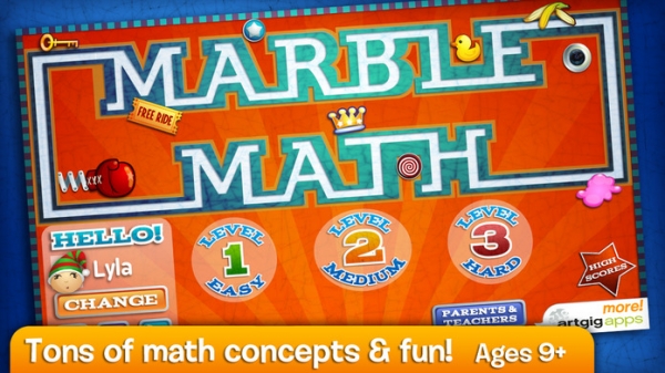 「Marble Math」のスクリーンショット 1枚目