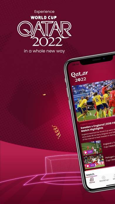 「World Cup App - Live Football」のスクリーンショット 1枚目