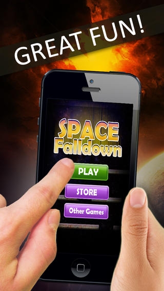 「Space Falldown ! ：重力加速度エスケープLiteのアーケードゲーム - 落下ベスト楽しみの一つ 子供のためのボールゲーム - 無料アプリを転がすクールファニー3D病みつき - 加速物理学と嗜癖アプリ」のスクリーンショット 3枚目