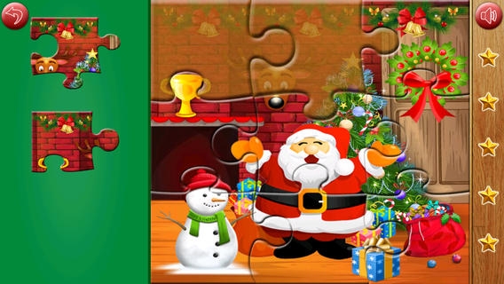 「Amazing Santa jigsaw puzzle - free kids games」のスクリーンショット 2枚目
