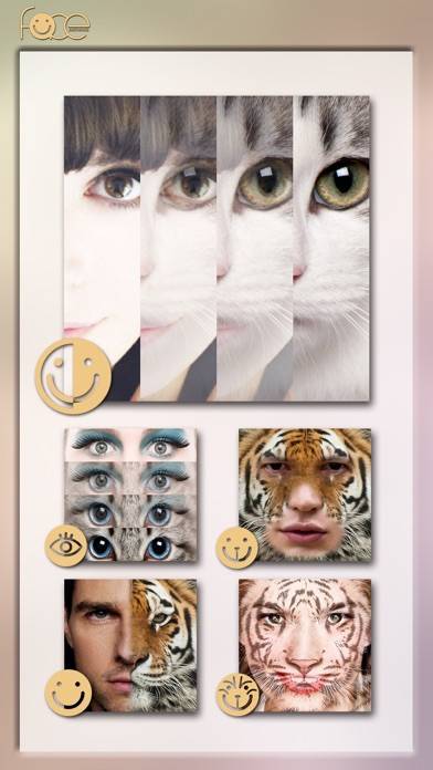 「InstaFace:face eyes blend morph with animal effect」のスクリーンショット 3枚目