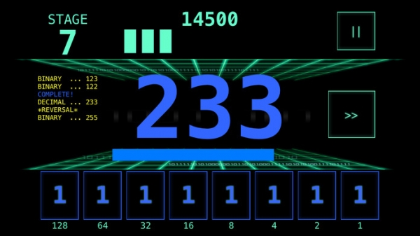 「BINARY MASTER - 2進数学習ゲーム」のスクリーンショット 2枚目