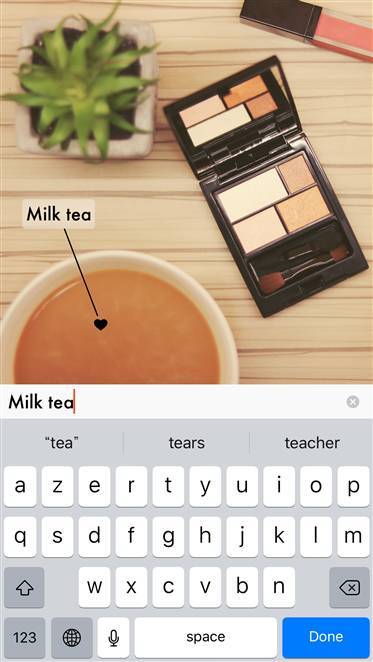 写真加工アプリ This By Tinrocket コスメやフードに注釈を入れてオシャレに Appliv Topics