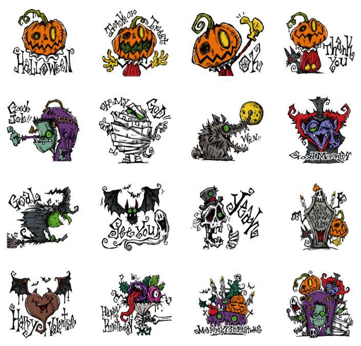 可愛いハロウィンlineスタンプ15選 お菓子くれないとトーク荒らしちゃうぞ Appliv Topics