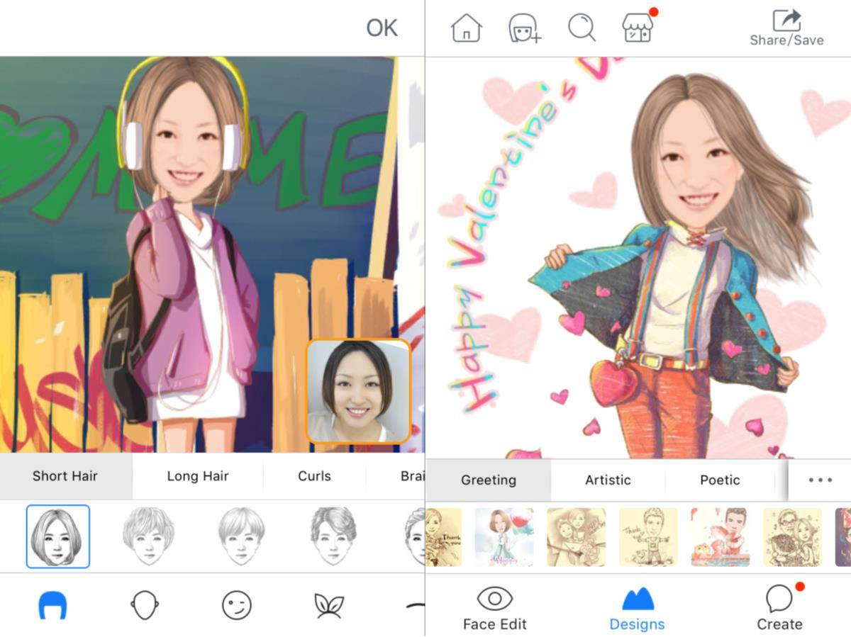 アプリの神様 Snsプロフィール写真におすすめの 似顔絵アプリ サイト 15選 誰でも簡単作成