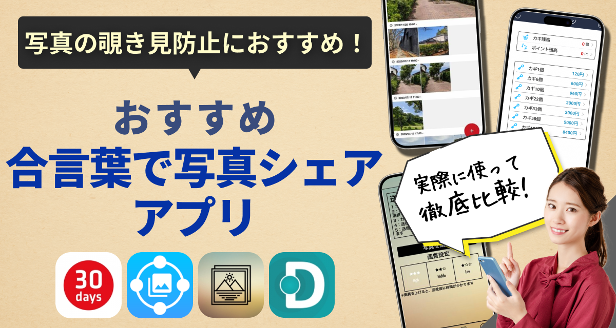 合言葉で写真シェア