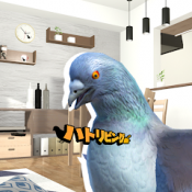 Androidアプリ「ハトリビング｜鳩がリビングで豆を食べるゲーム」のアイコン