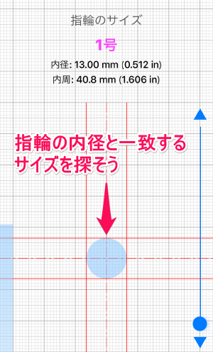 すぐわかる 指輪サイズ定規 日本専用 Appliv