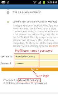 Androidアプリ「OWM for Outlook Email OWA」のスクリーンショット 1枚目