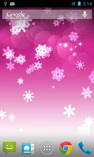 Appliv 雪の花ライブ壁紙 Snowflake