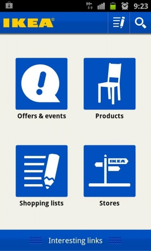 Androidアプリ「IKEA」のスクリーンショット 1枚目