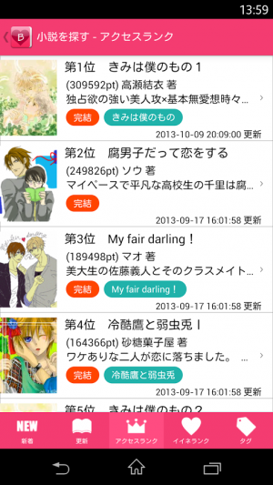 年 おすすめのケータイ小説 チャットノベルアプリはこれ アプリランキングtop10 2ページ目 Androidアプリ Appliv