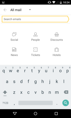 Androidアプリ「Yandex.Mail」のスクリーンショット 5枚目