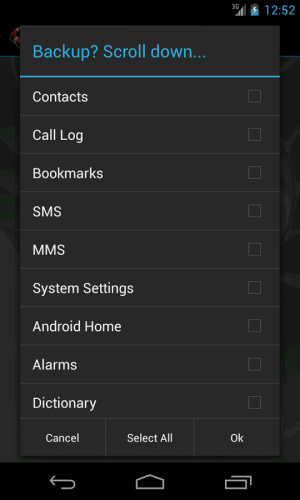 Androidアプリ「My Backup」のスクリーンショット 4枚目