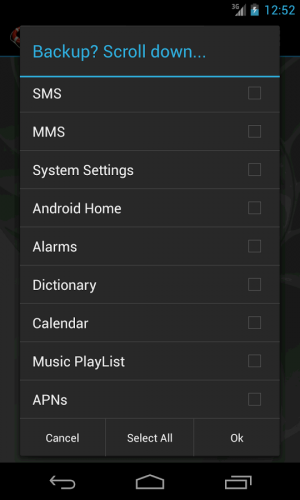 Androidアプリ「My Backup」のスクリーンショット 5枚目