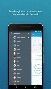 Androidアプリ「SurfEasyセキュア アンドロイドVPN」のスクリーンショット 1枚目