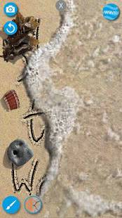 Androidアプリ「砂のドロー: 描く & スケッチアートワークビーチを作成」のスクリーンショット 3枚目