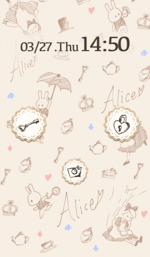 すぐわかる かわいいきせかえ壁紙 Alice In Dream Appliv