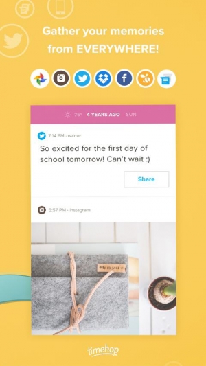 Androidアプリ「Timehop」のスクリーンショット 3枚目