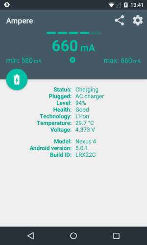 Androidアプリ「Ampere」のスクリーンショット 2枚目