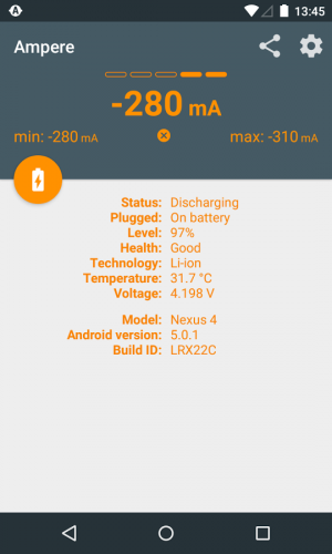 Androidアプリ「Ampere」のスクリーンショット 4枚目
