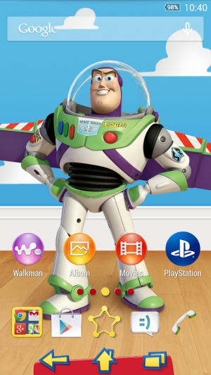 Appliv Xperia Toy Story Buzz Theme