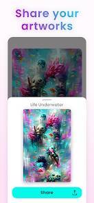 Androidアプリ「Wonder - AI Art Generator」のスクリーンショット 5枚目
