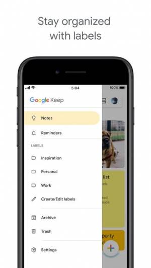 iPhone、iPadアプリ「Google Keep - メモとリスト」のスクリーンショット 5枚目