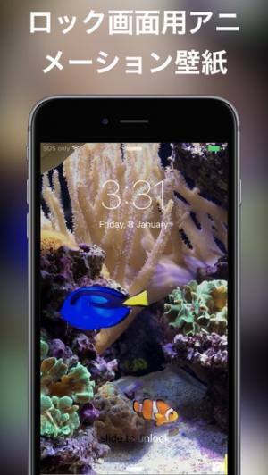 Appliv ロック画面用の水族館ライブ壁紙 Iphone向けアニメーション背景