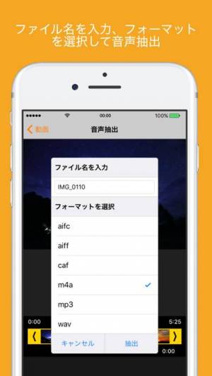 Appliv 音声抽出 動画toオーディオ 動画から音声抽出