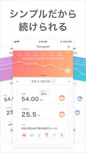 すぐわかる シンプル体重管理 Yasegramで簡単ダイエット Appliv